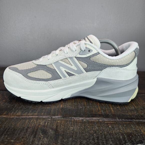 NEW New Balance 990v6 Kids Size 5 Marblehead White Running Shoe Sneaker GC990NC6 - Picture 6 of 12